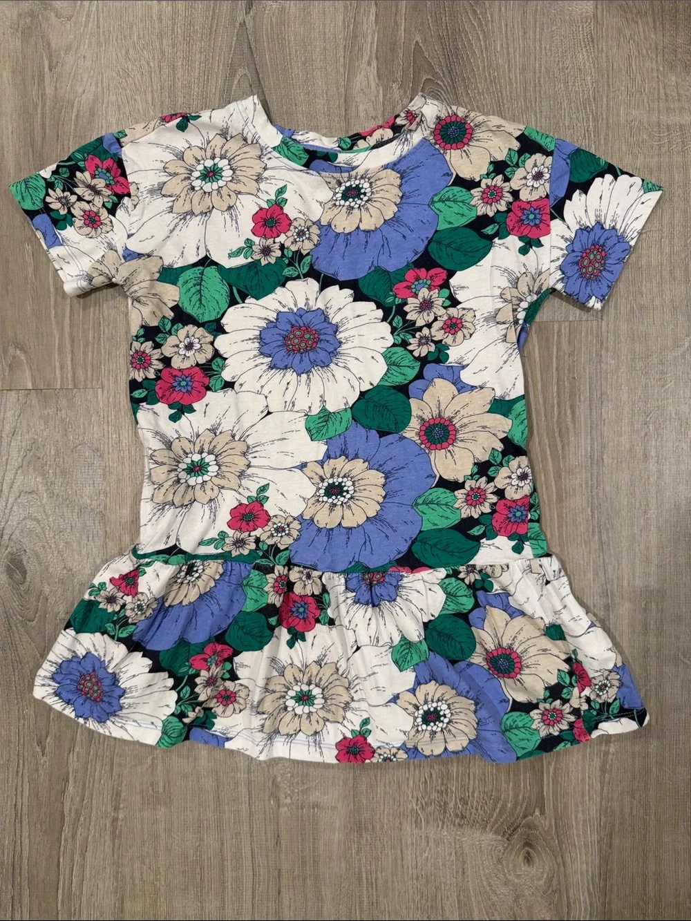 GAP Floral t-shirt dress